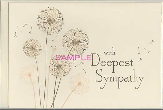 Dandelion Sympathy Card グリーティングカード専門店 あいさつや